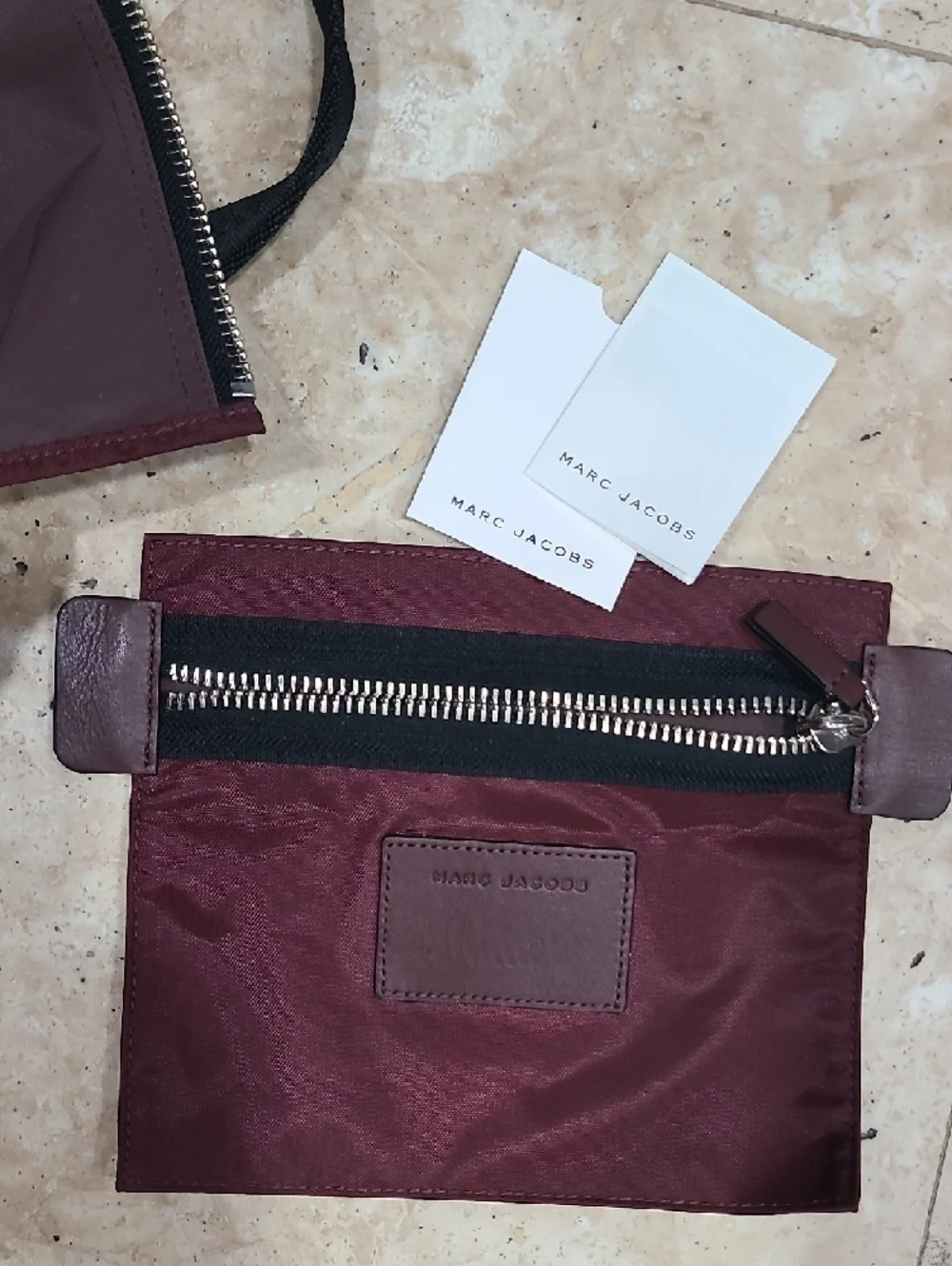 Marc Jacobs Baby Diaper Bag in Burgundy. It does not come With Changing Pad.